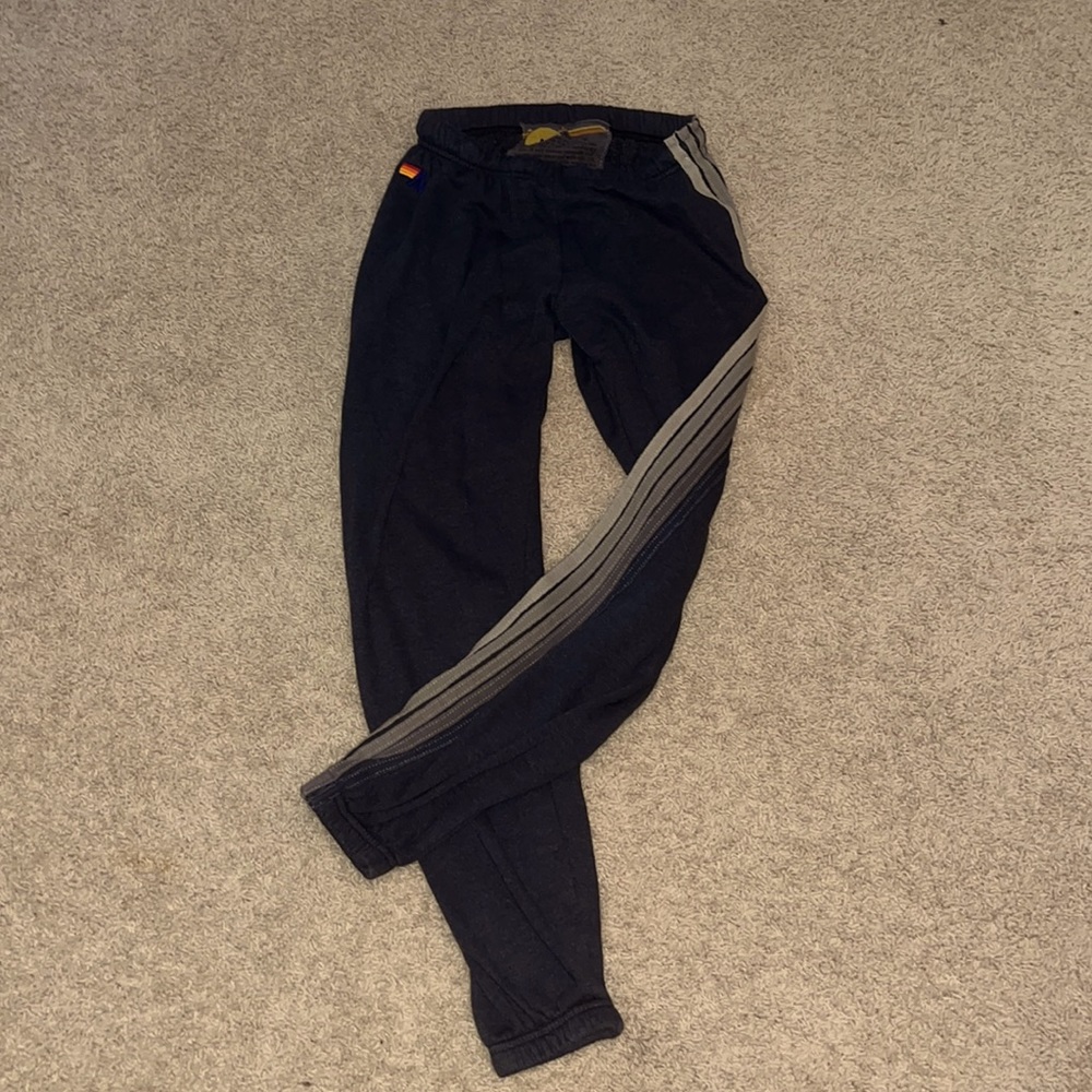 Aviator nation 5 stripe sweatpants. Size womens small